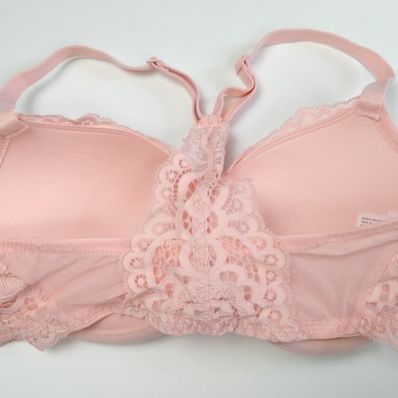 Auden Pink Lace Plunge PushUp Underwire Bra Target - Picture 7 of 16